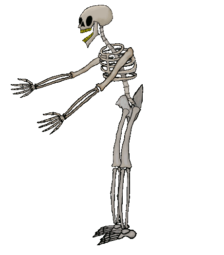 Awkward Skeleton Transparent Skeleton Gif
