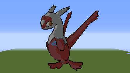 Shy Latias in Minecraft