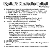 Nuzlocke Diamond: My Rules