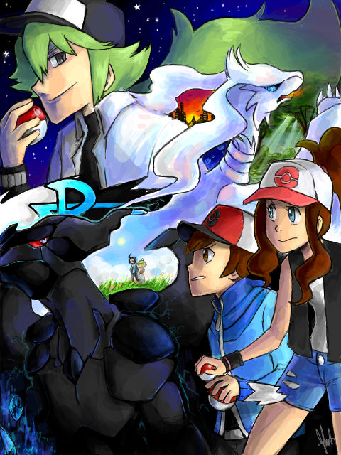 Pokemon: Black and White Mural by ky-nim on DeviantArt
