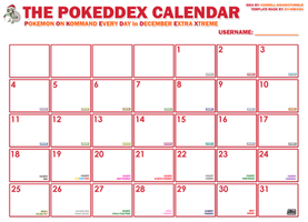 Pokeddex: Calendar Template
