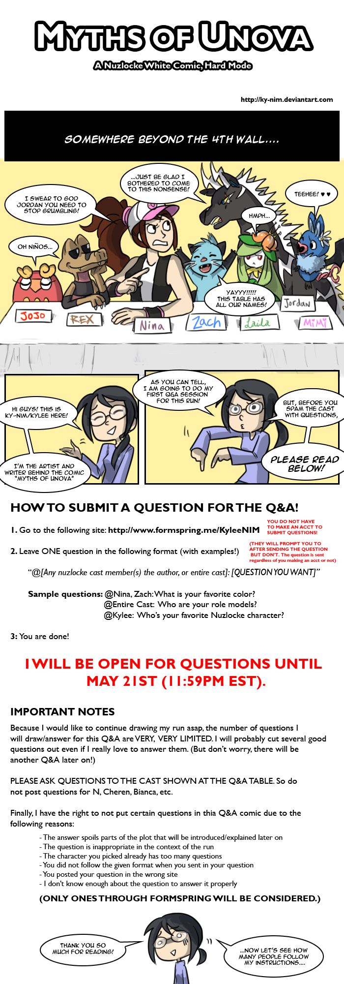 Nuzlocke White: 1st Q+A! (CLOSED) by ky-nim on DeviantArt