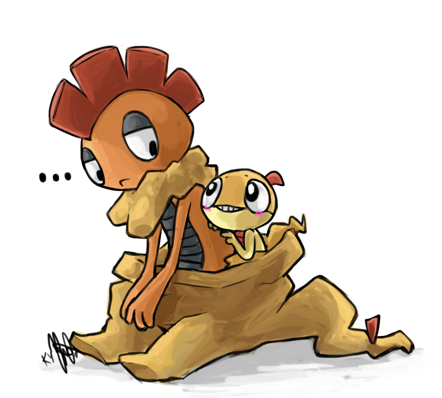 Art Trade: Scraggy + Scrafty