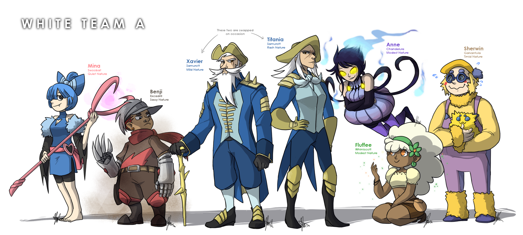 Pokemon Oc White Team A Roster By Ky Nim On Deviantart Pokemon Oc White Team A Roster By Ky Nim On Deviantart
