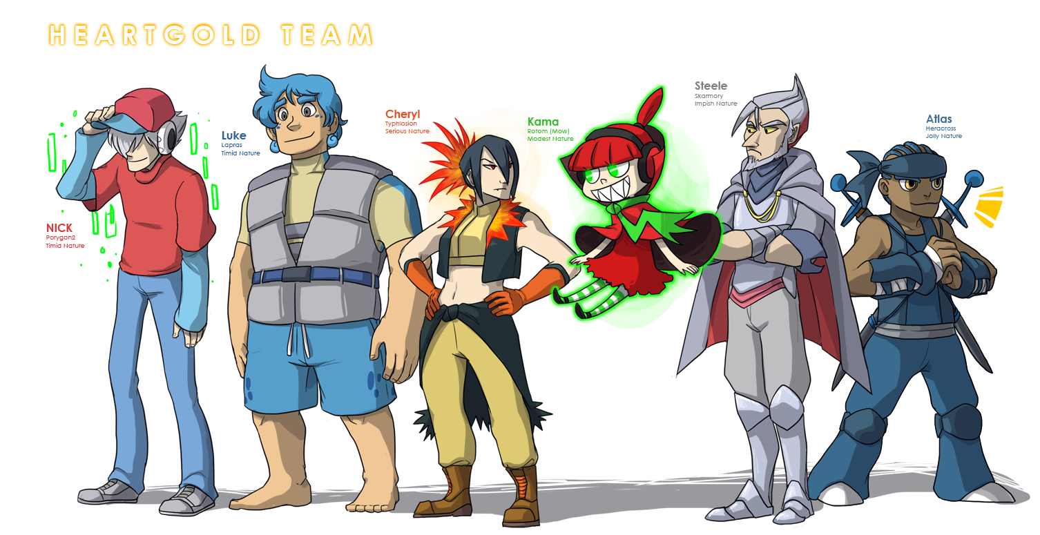 Pokemon OC: Heartgold Team