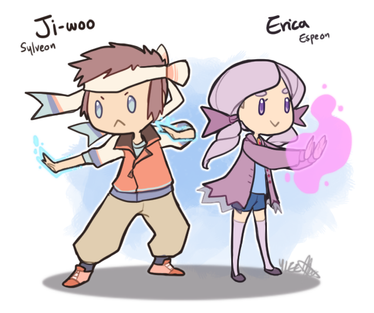 Pokemon OC: Ji-Woo + Erica