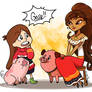 Book of Life + Gravity Falls: Piggie Girls