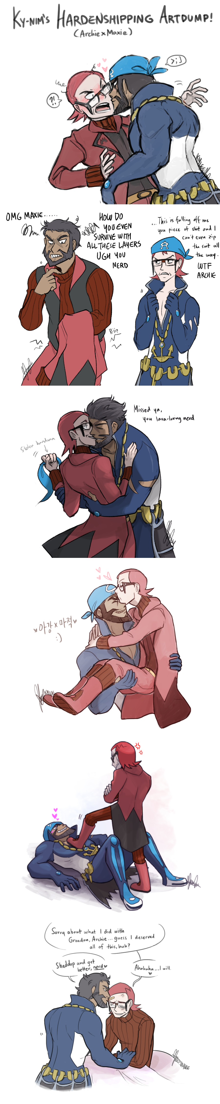 Pokemon Oras Archie Maxie Art Dump By Ky Nim On Deviantart