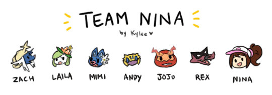 Nuzlocke White: Team Nina Chibis