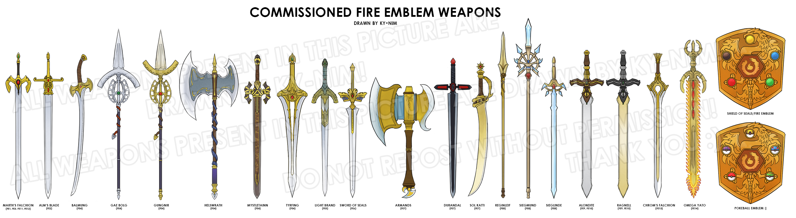 Fire Emblem:  The Weapons of FE compilation