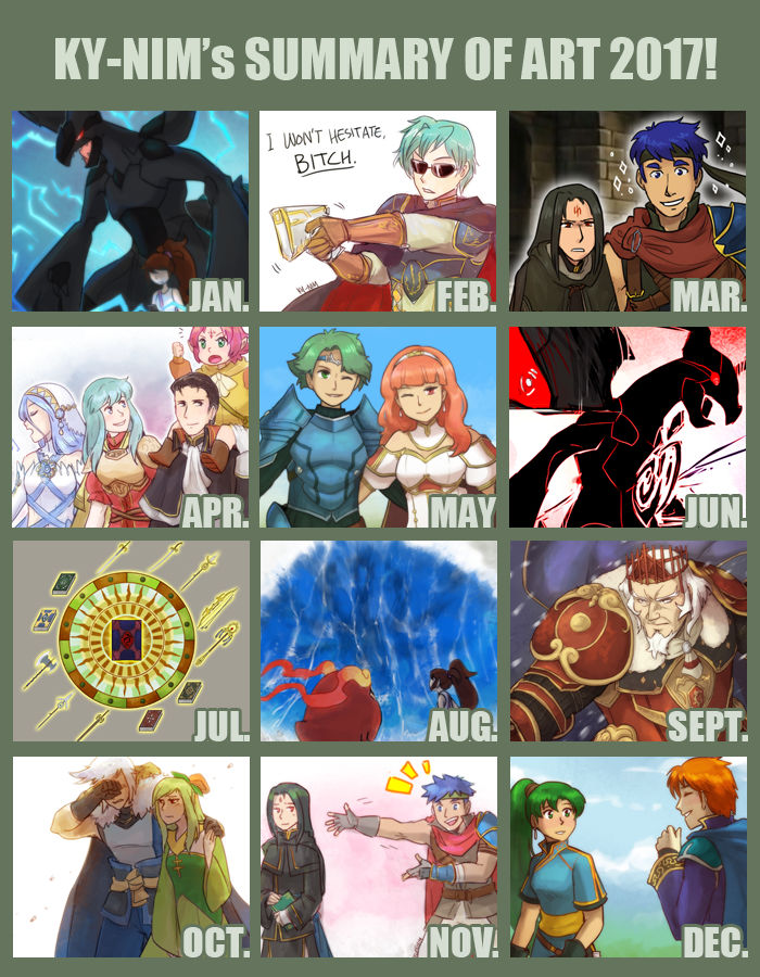 Random: 2017 Art Summary by ky-nim on DeviantArt
