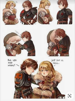 A how to train my dragon 2 kissing moment