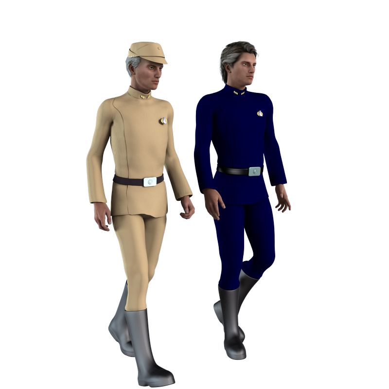 Galactic Officer General- tan and blue