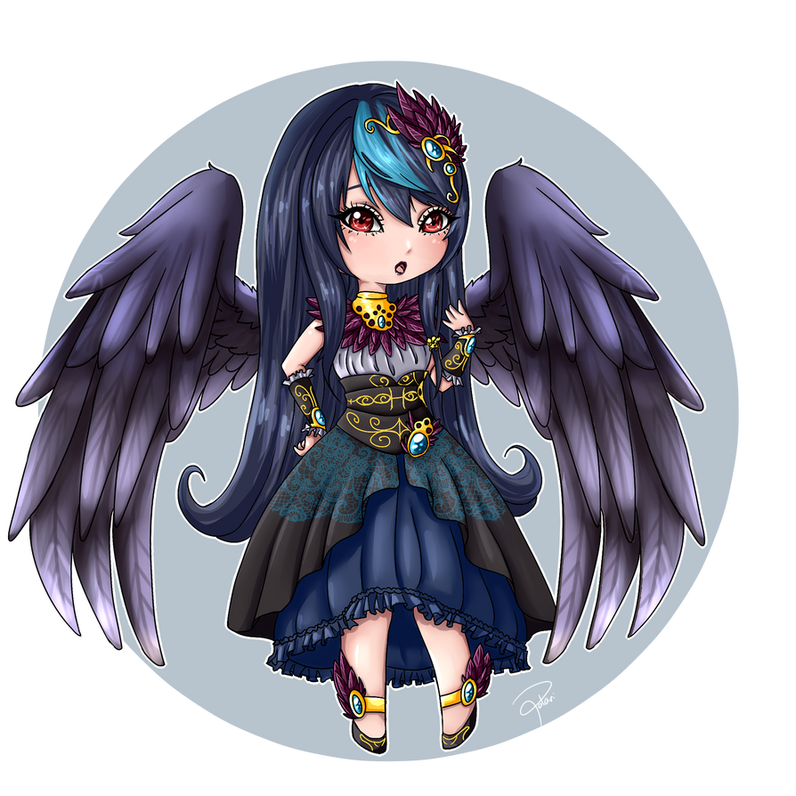 Chibi Raver Raven Chibi by aPotari on DeviantArt