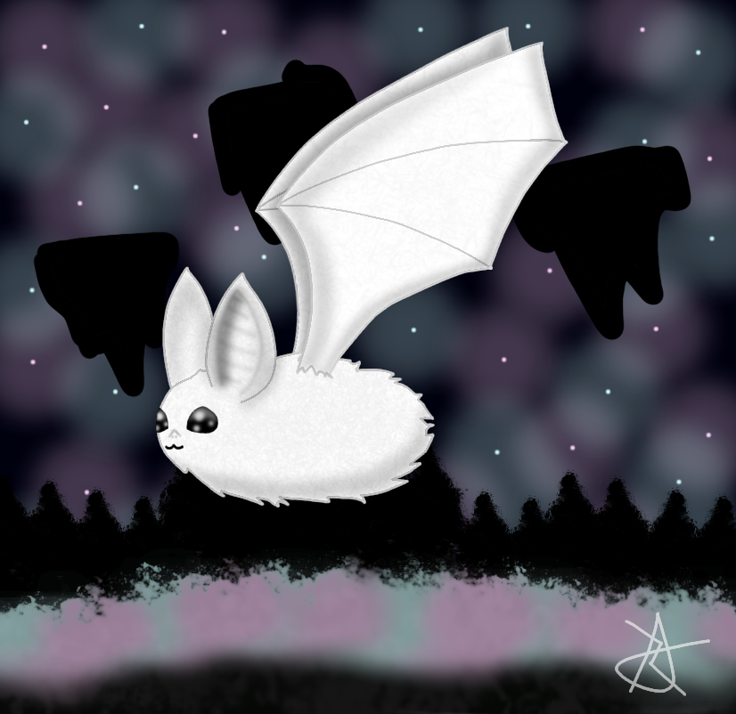 Snow Bat (Species for Nibel) by Ashiliniam on DeviantArt
