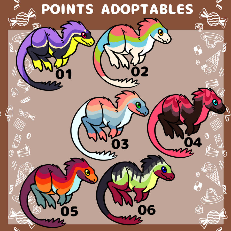Chibi Raptor Adopt 50 Points / 50 Pts by Rashomons on DeviantArt