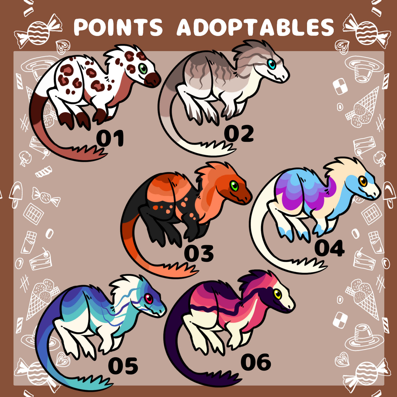 Chibi Raptor Adopt 50 Point / 50 Pts by Rashomons on DeviantArt