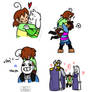 happy chara doodles 2