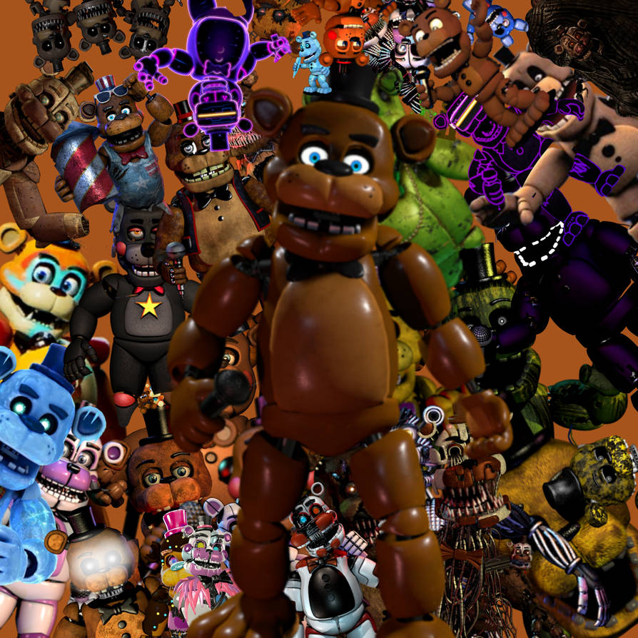 Every Freddy (even fan made) by TheInkB0nnie on DeviantArt