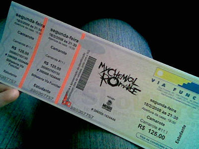 My Chemical Romance Ticket