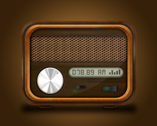 Semi-Vintage Radio Icon