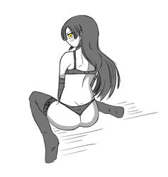 Horse sitting