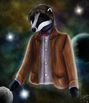 The Doctor (Matt Smith) as a Badger