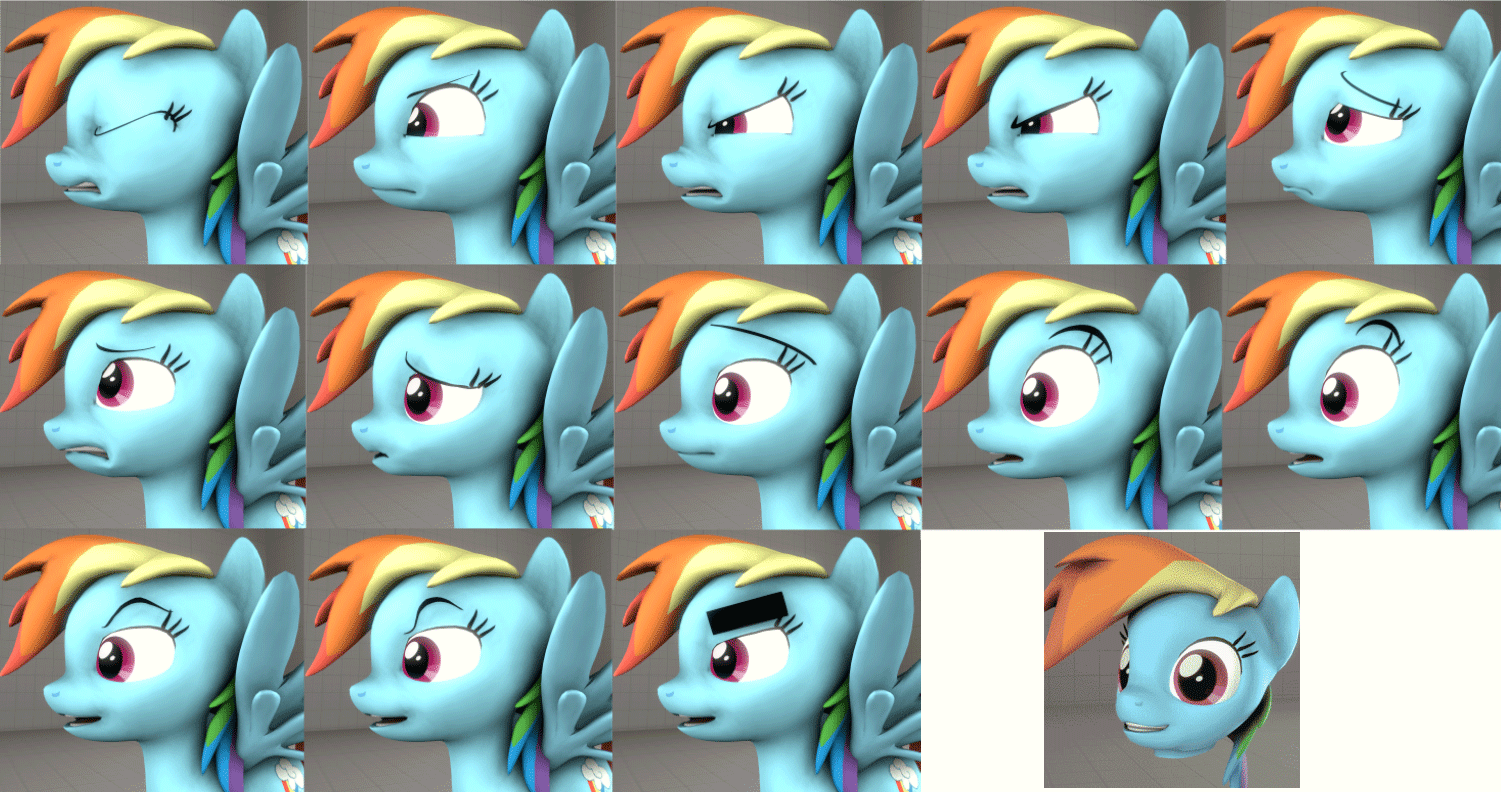 [SFM/DL] Animated Pony Eyebrows