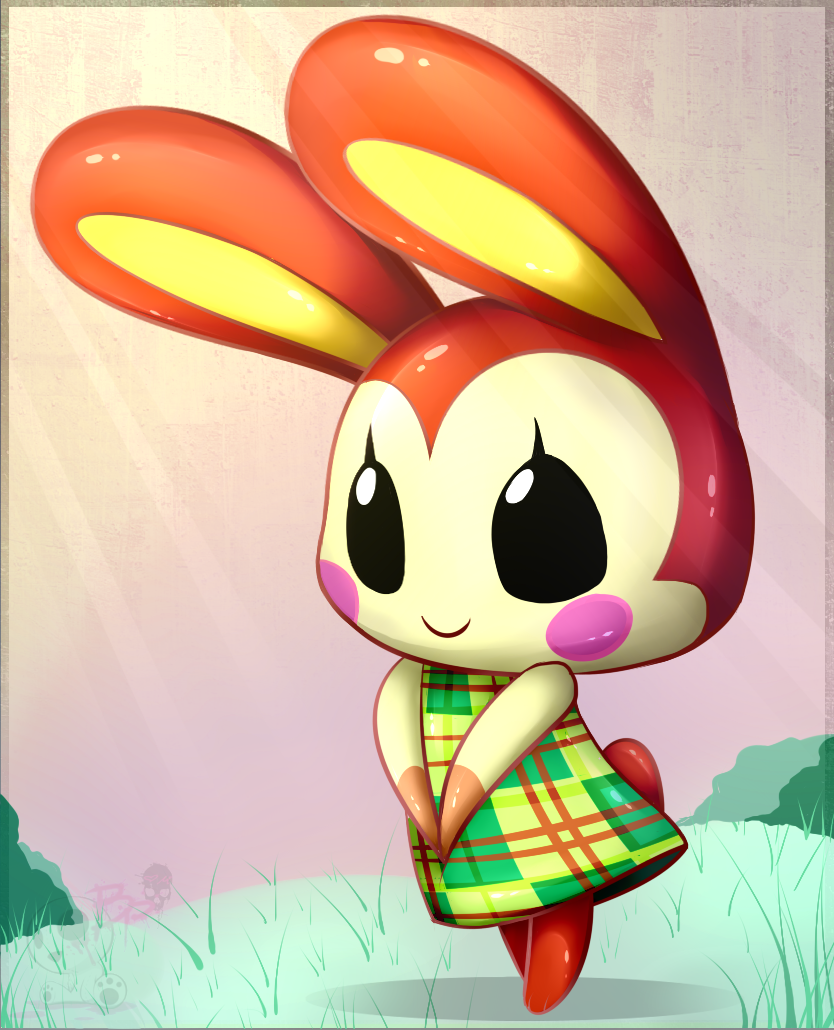 Animal Crossing Bunnie by BloodyPink-M on DeviantArt