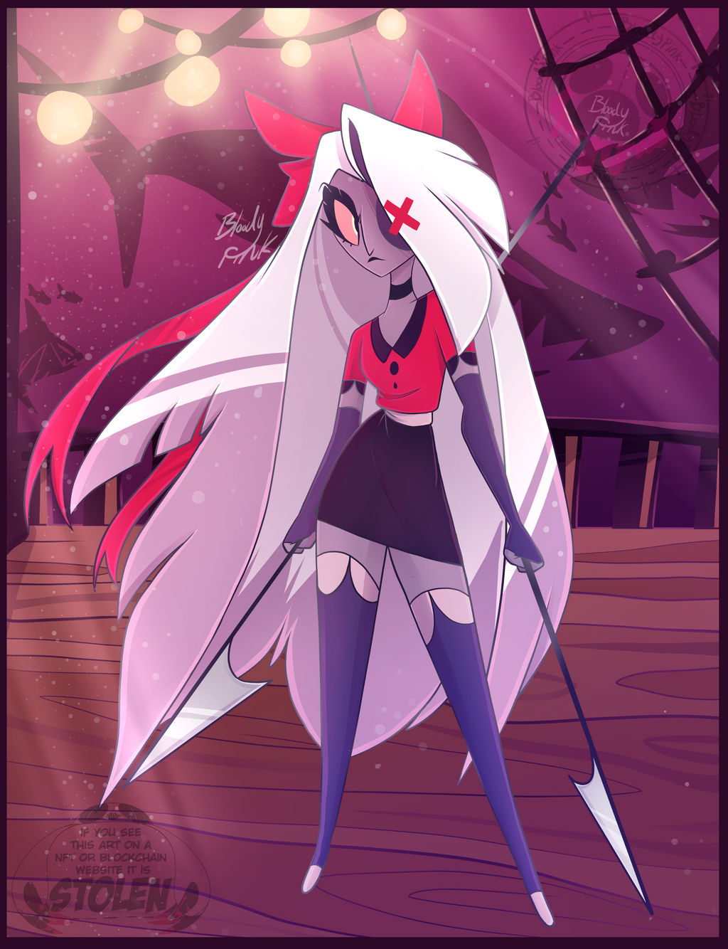 Hazbin Hotel Fanart Vaggie Redesign By BloodyPink M On DeviantArt hazbin-hotel-fanart-vaggie-redesign-by-bloodypink-m-on-deviantart