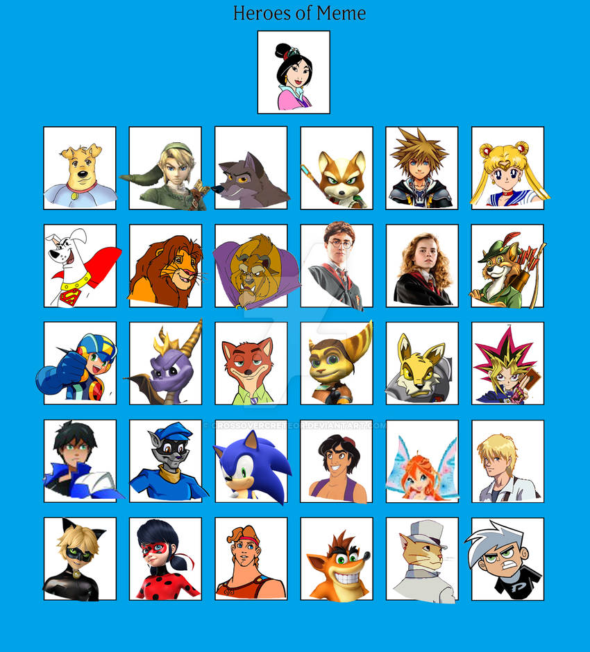 Heroes Of Meme By Crossovercreteor On Deviantart Heroes Of Meme By Crossovercreteor On Deviantart