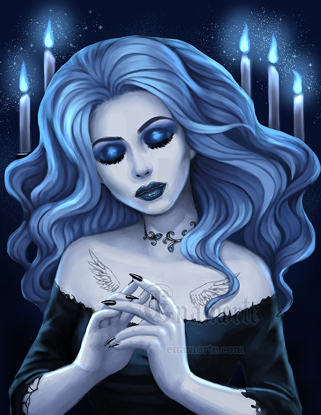 Goth Beauty - Blue by Enamorte on DeviantArt