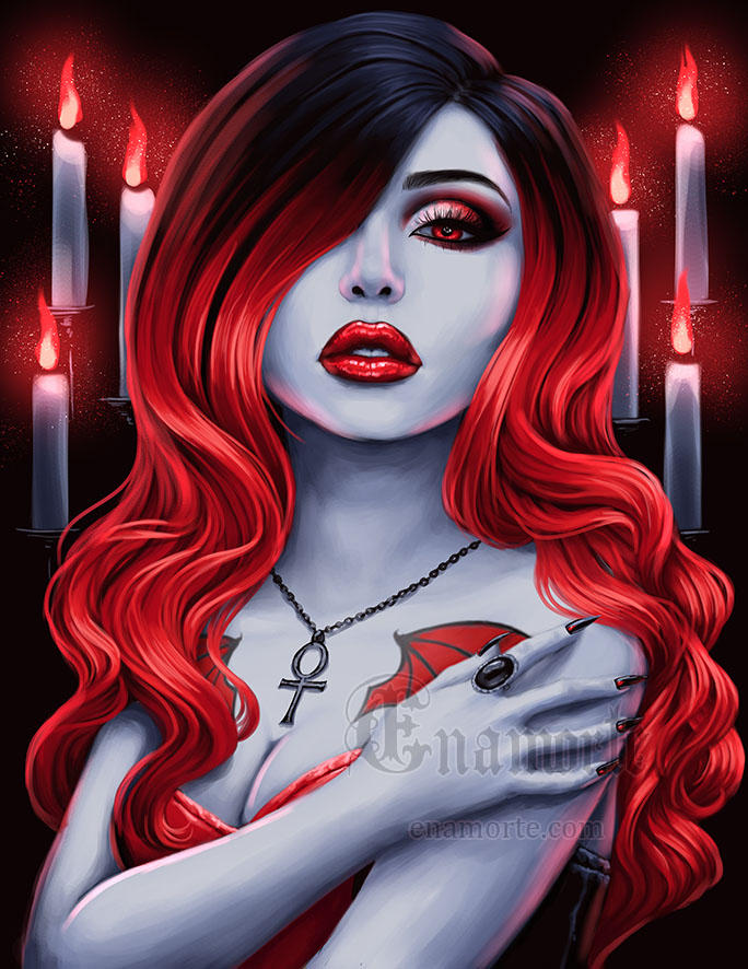 Goth Beauty - Red by Enamorte on DeviantArt