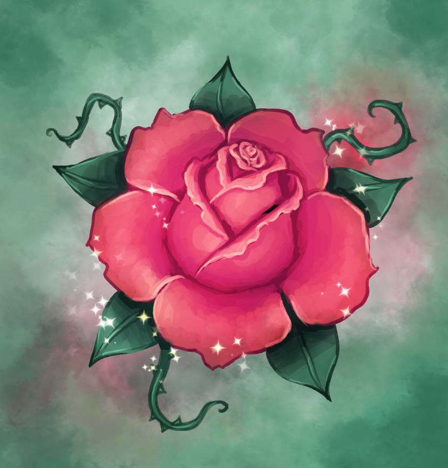 DA rose tutorial by Enamorte on DeviantArt