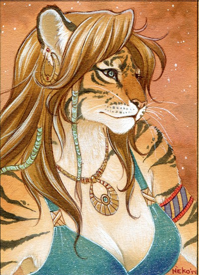 Tigress ACEO commission 01