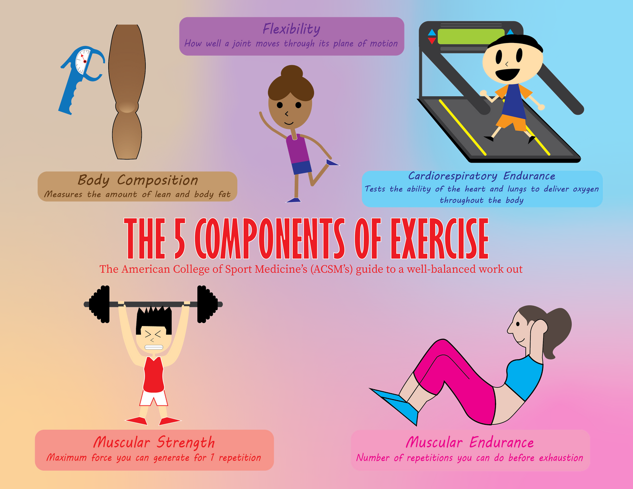 Exercise Component 5 Components of Exercise by MitzaelE on DeviantArt