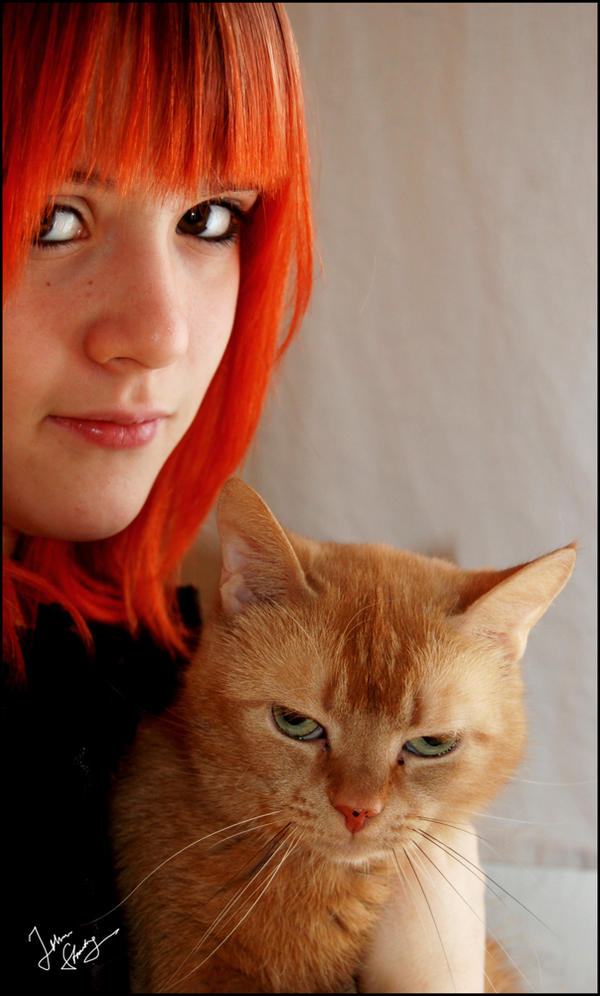 Paulina and cat 2 by SynligSprinkler on DeviantArt