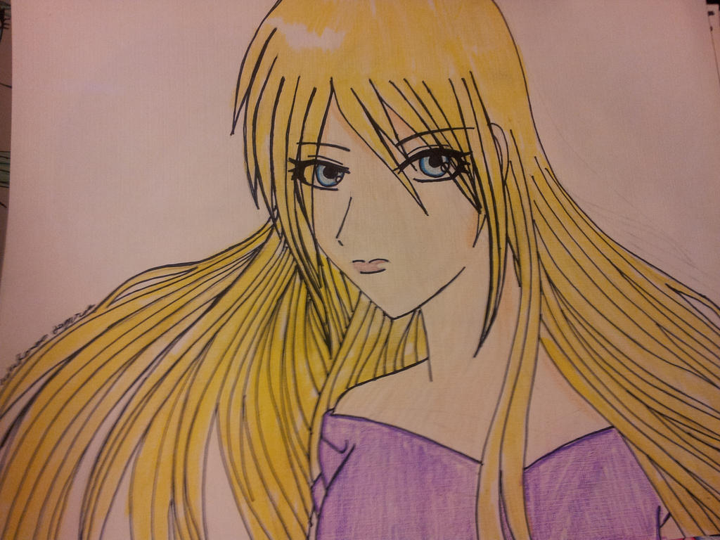 Anime Girl Blonde Hair Blue Eyes By Animeangel200923 On Deviantart