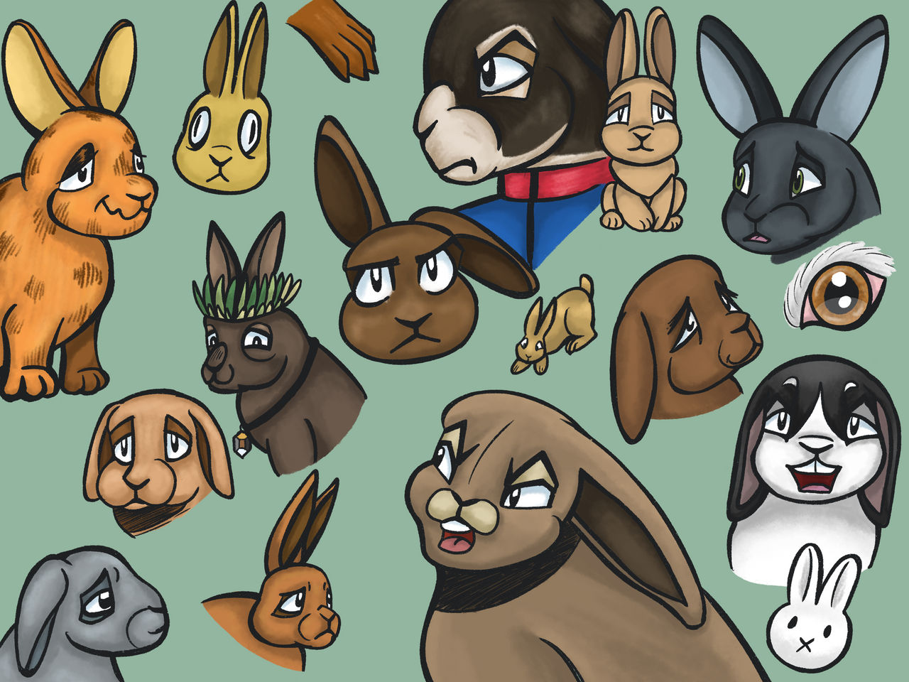 RABBITS! by ElectroEidos on DeviantArt