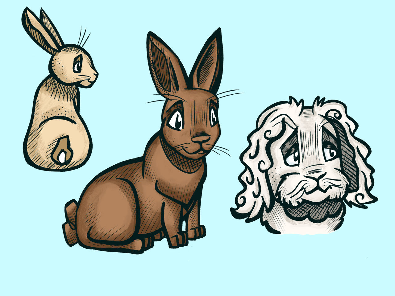 Assorted Rabbits 2 by ElectroEidos on DeviantArt