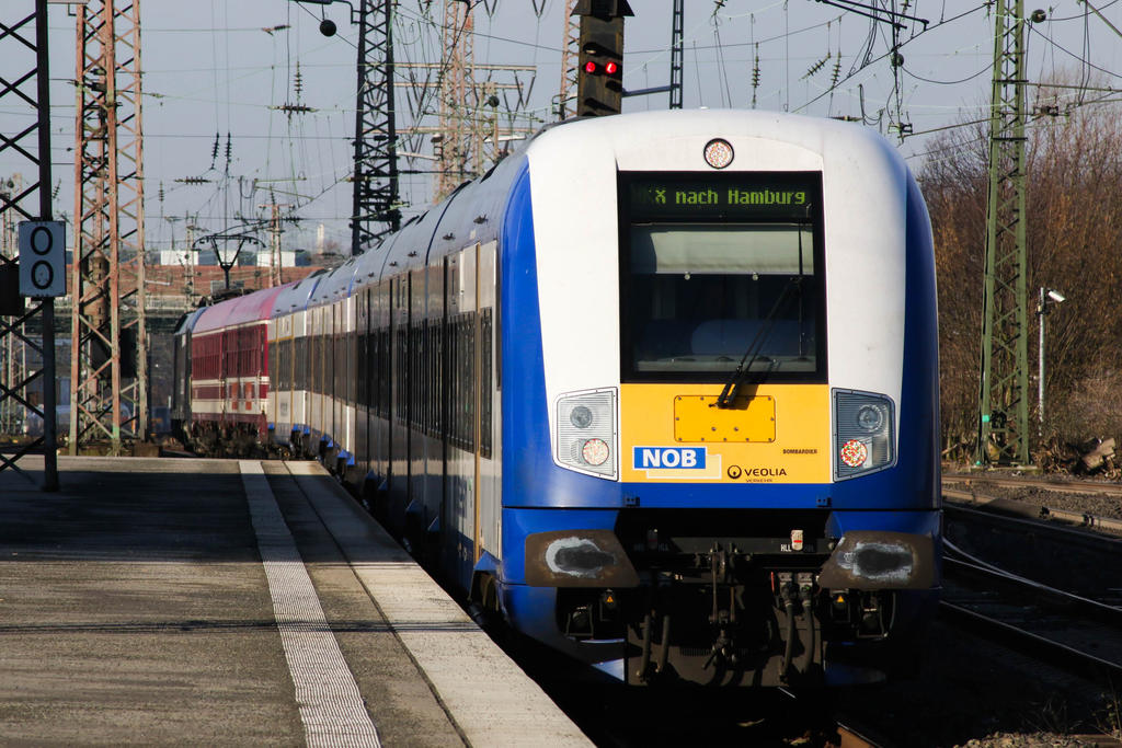 Colourful train in Essen