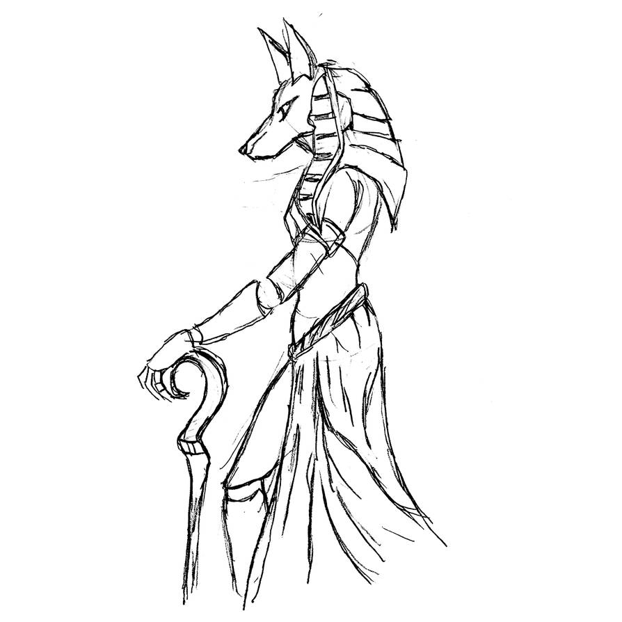 Anubis pencil drawing by MarcoTulio85 on DeviantArt