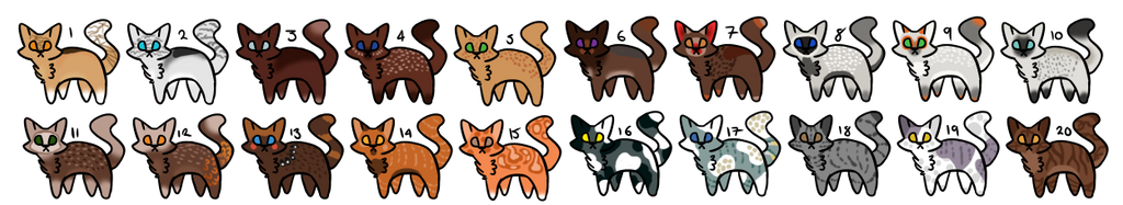 *flat price* bunch o' cats adopt (6/20 open) v.2