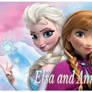 Elsa and Anna Postcard
