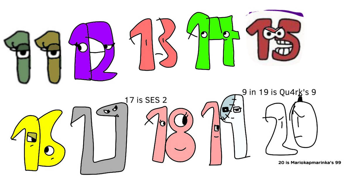 Bfdi Numbrrd BFDI Numbers as Lore characters Part 2 by nanny2009ksksk on DeviantArt