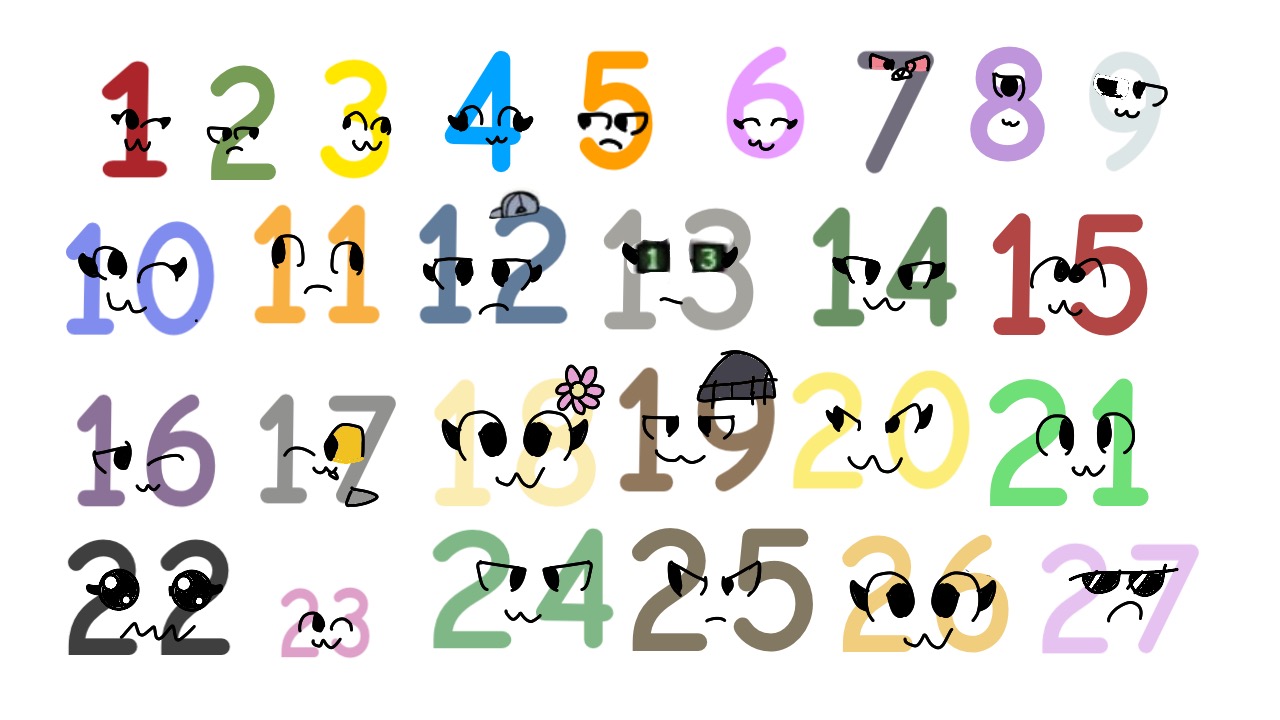 Number Lore 1-4 : r/alphabetfriends