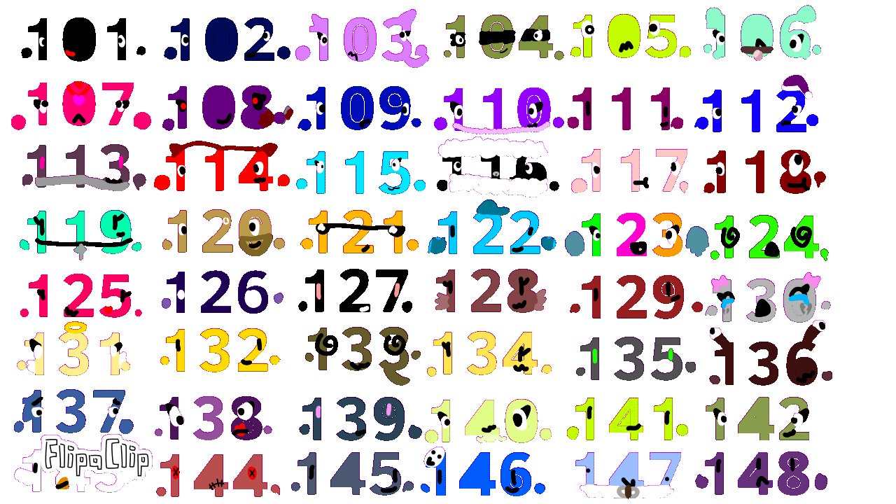 Lsle Numbers Isle of the numbers 101-148 by nanny2009ksksk on DeviantArt
