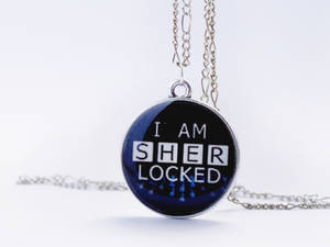 I AM SHERLOCKED necklace