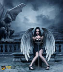 The Fallen Angel by Andrei-Oprinca
