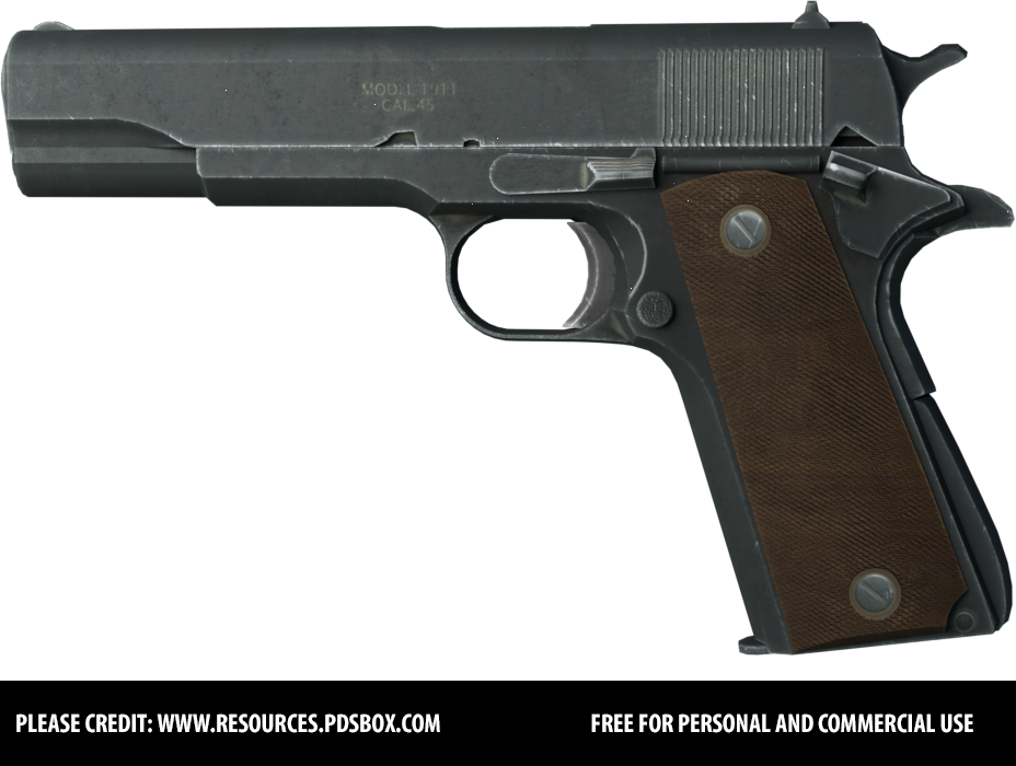 Colt Pistol - Free PNG Stock by Andrei-Oprinca